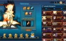 CONTA NO NARUTO ONLINE