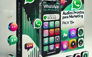 Áudios Prontos para Marketing Whatzapp Pack 10+ Envio Auto