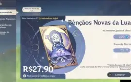 Genshin Impact Conta AR 42 (Mona,Venti) Entre outras coisas