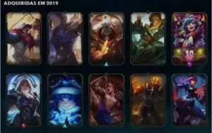 Conta LOL - Season 3- PLAT IV - 101 Skins - 143 Champs