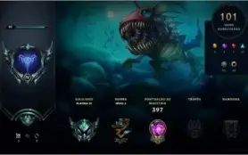 Conta LOL - Season 3- PLAT IV - 101 Skins - 143 Champs
