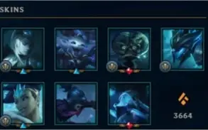 Conta LOL - Season 3- PLAT IV - 101 Skins - 143 Champs