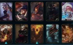 conta lol e valorant, muitas skins em ambos jogos