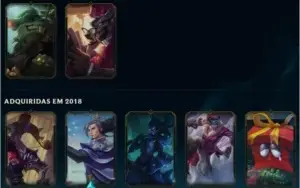 conta lol e valorant, muitas skins em ambos jogos