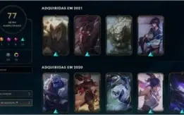 conta lol e valorant, muitas skins em ambos jogos