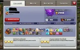 Clash of clans cv 10 bem upado + Clash royale + Boom beach