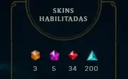 Conta Lol com 430 skins, ex Diamante 1