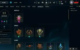 Conta Lol com 430 skins, ex Diamante 1