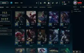 Conta Lol com 430 skins, ex Diamante 1