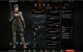 Conta Warface 3 SKINS aurora