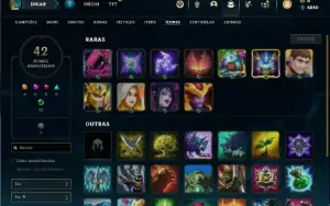 Conta bronze 3 com 35 Champs e 6 Skins + 855 RP