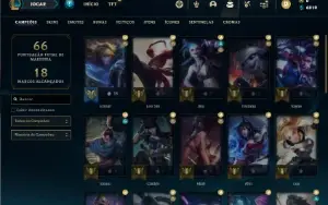 Conta bronze 3 com 35 Champs e 6 Skins + 855 RP