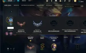Conta bronze 3 com 35 Champs e 6 Skins + 855 RP