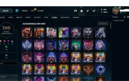 CONTA LOL 722 SKINS!!