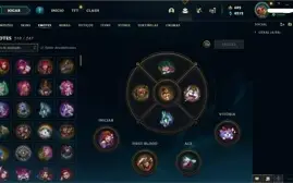 CONTA LOL 722 SKINS!!