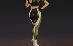 Sonya Blade 3D - Arquivo .Stl Para Impressão 3D
