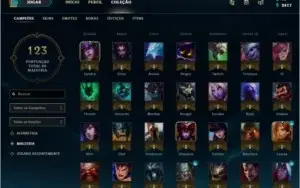 Conta LOL com Riven campeonato 2012+ 125 skins.