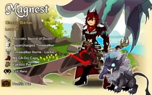 Conta AQW - ANTIGA - Adventure Quest Worlds - MAGNEST