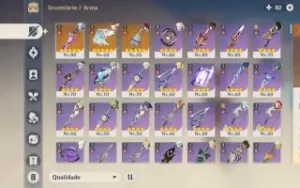 Conta Ar56 + 13 t5 + 3 armas