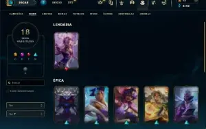 Prata 2 com 45 Champs e 18 Skins ( MAIN SUP )