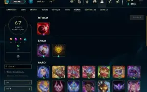 Prata 2 com 45 Champs e 18 Skins ( MAIN SUP )