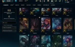 Prata 2 com 45 Champs e 18 Skins ( MAIN SUP )