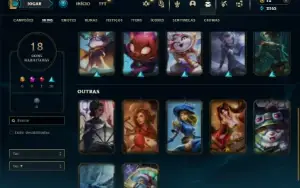 Prata 2 com 45 Champs e 18 Skins ( MAIN SUP )