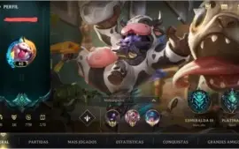 Conta Wild Rift. 46 campeões, 16 skin, 2 passes