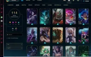 Conta LEAGUE OF LEGENDS Unranked 114 skins