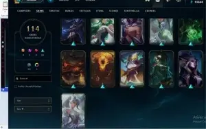 Conta LEAGUE OF LEGENDS Unranked 114 skins