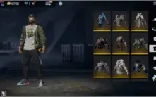 Conta de Free fire, nível 68 com muitas skins.