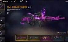 Conta de Free fire, nível 68 com muitas skins.