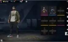 Conta de Free fire, nível 68 com muitas skins.