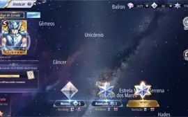 SAINT SEIYA AWAKENING - COM GEMAS AVANÇADAS E LIVROS