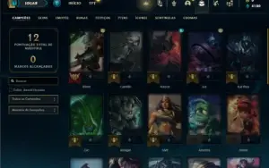 Conta platina 4 com 27 Champs e 4 Skins + 4 Fragmentos