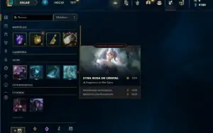 Conta platina 4 com 27 Champs e 4 Skins + 4 Fragmentos