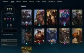 Conta do lol cheio de skin