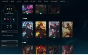 Conta do lol cheio de skin