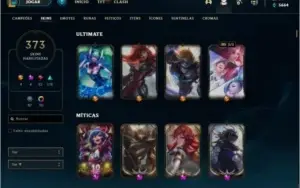 Conta do lol cheio de skin