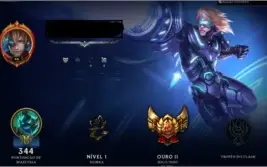 Conta LoL NV96, Ouro 2, 66 skins, Todos os Personagens.