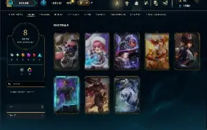 Unranked com 30 Champs e 8 Skins
