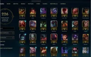 Conta Desafiante 71 Champions 25 skins