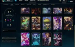 CONTA PRATA 4,  17 SKINS,  45 CHAMPS!
