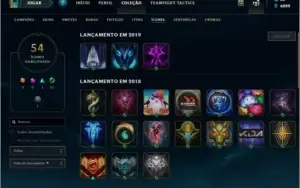 CONTA PRATA 4,  17 SKINS,  45 CHAMPS!