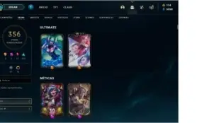Conta LoL gold 1 platina ultima season