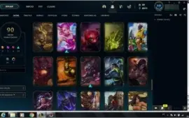 CONTA COM 90 SKINS E QUASE TODOS OS CHAMP