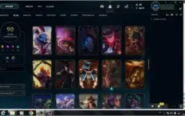 CONTA COM 90 SKINS E QUASE TODOS OS CHAMP