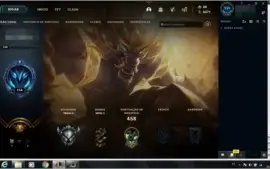 CONTA COM 90 SKINS E QUASE TODOS OS CHAMP