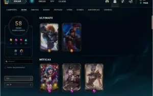 Conta LoL e Valorant bem usadas