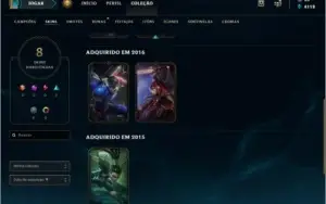 Conta League of Legends - Flex Gold V - Unrank Solo